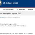 HEAVY GUNFIRE ERUPTS Near U.S. Embassy in Haiti’s Tabarre District