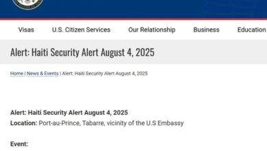 HEAVY GUNFIRE ERUPTS Near U.S. Embassy in Haiti’s Tabarre District