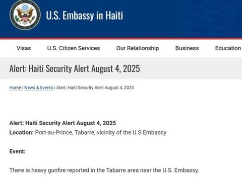 HEAVY GUNFIRE ERUPTS Near U.S. Embassy in Haiti’s Tabarre District