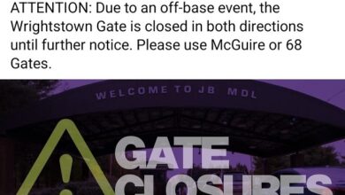 Joint Base McGuire Dix Lakehurst closes Wrightstown Gate amid active situation near McDonalds