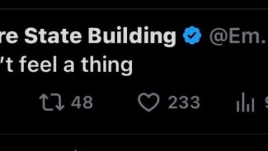 Message from Empire State Building after small earthquake