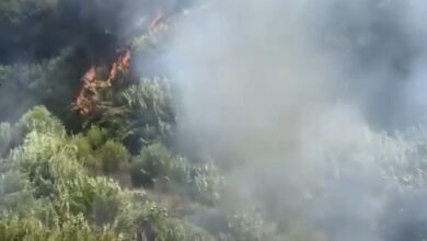 بالفيديو: حريق كبير في محلة المولوية – ⁧‫طرابلس‬⁩