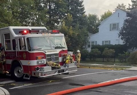 Large Fire Completely Destroys Congregation Beth El Synagogue in Rutherford, New Jersey - Video 1 Large Fire Completely Destroys Congregation Beth El Synagogue in Rutherford, New Jersey - Video