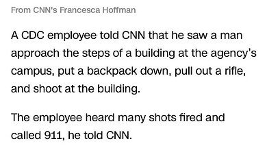 Witness: Gunman With Rifle Opens Fire at CDC Building on Emory Campus
