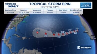 Tropical Storm Erin Forms Near Cabo Verde, Expected to Intensify to Major Hurricane by Saturday