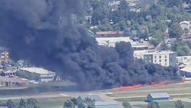 VIDEO: PLANE CRASHES AT KALISPELL CITY AIRPORT IN MONTANA