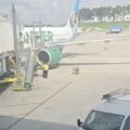 Frontier Airlines A320 Engine Damaged at Charlotte Airport Video