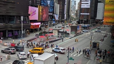 Times Square Bomb Threat Video Shows Massive Evacuation in New York City