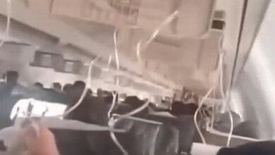 بالفيديو: هبوط اضطراري لطائرة عراقية بسبب خلل فني بين النجف وبيروت