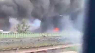 Port of Hamburg Warehouse Fire Explosions Caught on Video