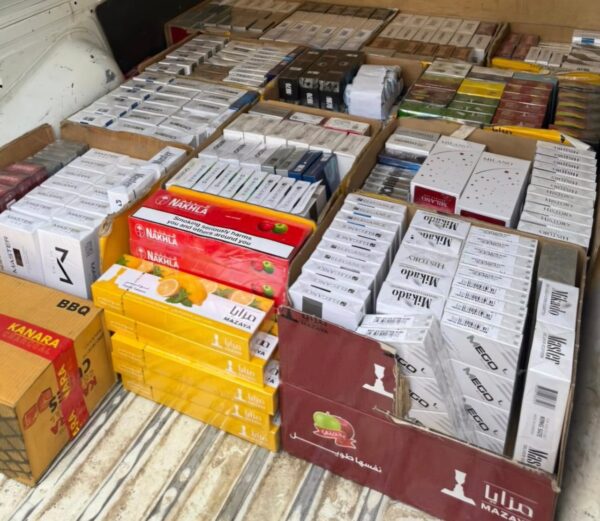 "الريجي" تضبط مصنوعات تبغية مهرّبة ومزوّرة في الحدت وبعبدا 3 الريجي