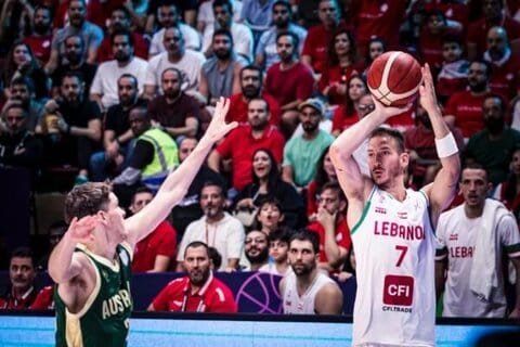 كأس آسيا في كرة السلة: فوز أوستراليا على لبنان 1 كأس آسيا في كرة السلة