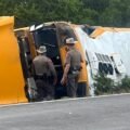 Austin Texas school bus rollover leaves 12 injured on first day of school
