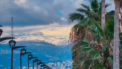 طقس لبنان: غائم جزئي مع ضباب على المرتفعات وفرصة أمطار خفيفة متفرقة