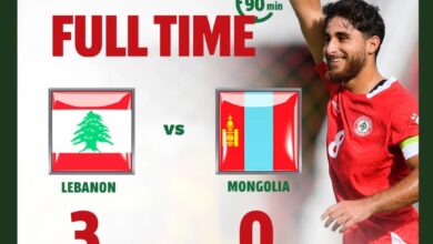 منتخب لبنان الأولمبي يحقق فوزاً ثانياً على منغوليا 3-0 في تصفيات آسيا