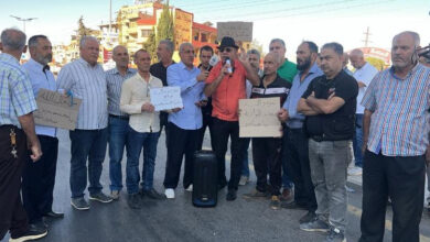 وقفة احتجاجية للعسكريين المتقاعدين في دورس بعلبك