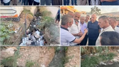 أهالي الجديدة في المنية يحتجون عند جسر فطوم: أزمة صرف صحي تهدد الصحة والبيئة