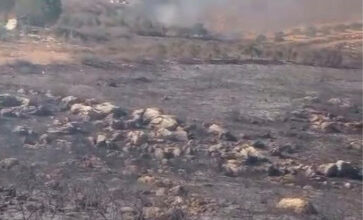 حريق تل نحاس بين كفركلا وبرج الملوك: الدفاع المدني ينجح بالسيطرة بعد 5 ساعات من المواجهة
