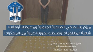 قوى الأمن توقف مروّج مخدرات سوري في الضاحية الجنوبية وتحجز كميات كبيرة