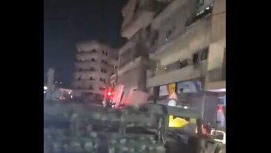 فيديو متداول لمسيرة لمناصري الحزب في عين الرمانة