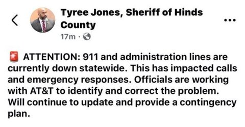 Statewide 911 Outage Reported in Mississippi, Sheriff Confirms