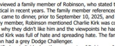 ARREST REPORT: Tyler Robinson became more political in recent years