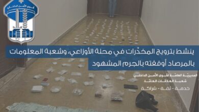 شعبة المعلومات توقف مروّج مخدرات بالجرم المشهود في الأوزاعي