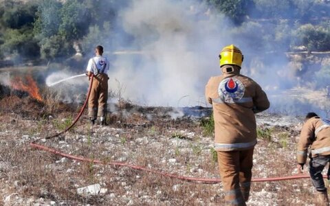 حريق كبير في بلدة الزرارية 1 الزرارية