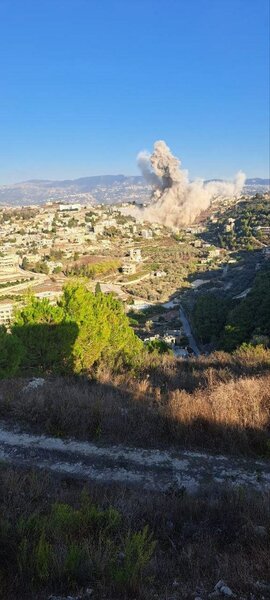 بالفيديو: غارة على بلدة بنعفول جنوب لبنان 1 بالفيديو: غارة على بلدة بنعفول جنوب لبنان