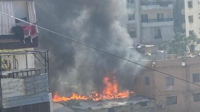 بالفيديو: اندلاع حريق في مدخل جبل البداوي – وادي النحلة
