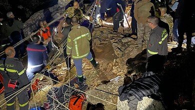 بالصور: انتشال جثتين من داخل نفق قيد الحفر في بعلول – البقاع الغرب
