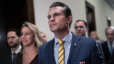 Pete Hegseth on Air Force C-32 as Jet Declares Emergency Over Atlantic