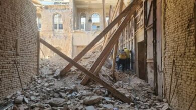 بالفيديو: انهيار سقف في مبنى السرايا بدمشق.. جرحى وعالقون تحت الأنقاض
