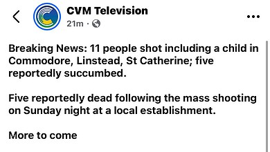 Linstead Jamaica Shooting: 11 People Shot, 5 Killed in Local Establishment Attack