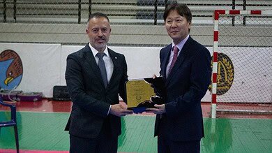 السفير الكوري الجنوبي يشيد بلاعبي التايكواندو اللبنانيين خلال الكأس السنوي