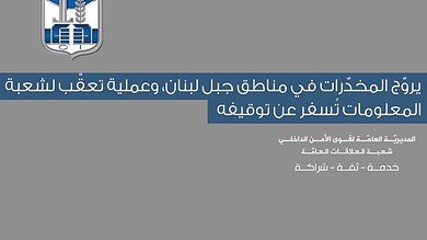 كمين دقيق يطيح بمروّج مخدرات فلسطيني في جبل لبنان