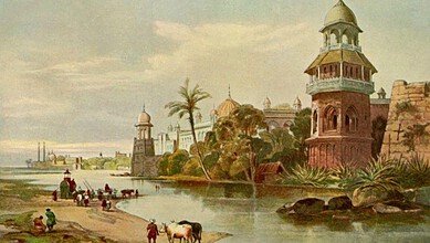 قصة القلعة الحمراء التي يجري فيها نهر "الجنة"