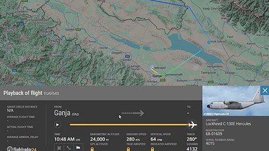 Final known location of the Turkish C-130