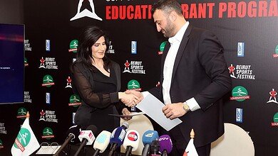 بالصور: 80 منحة مدرسية للطلاب اللبنانيين بدعم من مهرجان بيروت الرياضي