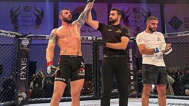 بالصور: جورج عيد يحقق فوزًا لافتًا في بطولة محاربي الإمارات الـ 66 للفنون القتالية المختلطة في جونية