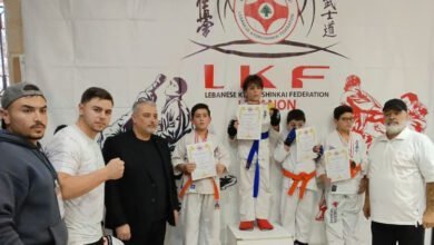 1710 لاعبين في بطولة تاريخية للكيوكوشنكاي في لبنان