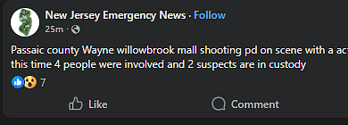 BREAKING UPDATE: Four Involved, Two Suspects in Custody After Willowbrook Mall Shooting