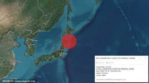 BREAKING: 6.0-Magnitude Earthquake Strikes Offshore Near Eastern Japan 1 BREAKING: 6.0-Magnitude Earthquake Strikes Offshore Near Eastern Japan