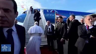 بالفيديو: البابا لاوون يغادر مطار بيروت