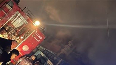 احتراق منشرة في المروانية - صيدا