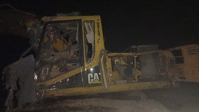 قنبلة من مسيرة على حفارة في ميس الجبل