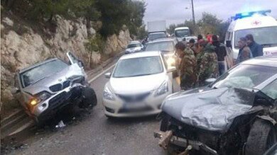 خمس حوادث سير متتالية تخلّف خمسة جرحى في لبنان