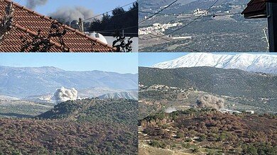 بالفيديو: أكثر من 10 غارات على البريج عند اطراف جباع في أقل من ساعة