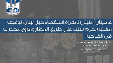 سوري ولبناني بقبضة قوى الأمن خلال مداهمتين في الضاحية