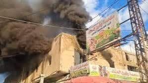 حريق يندلع داخل "ملحمة جبل عامل" في الغازية